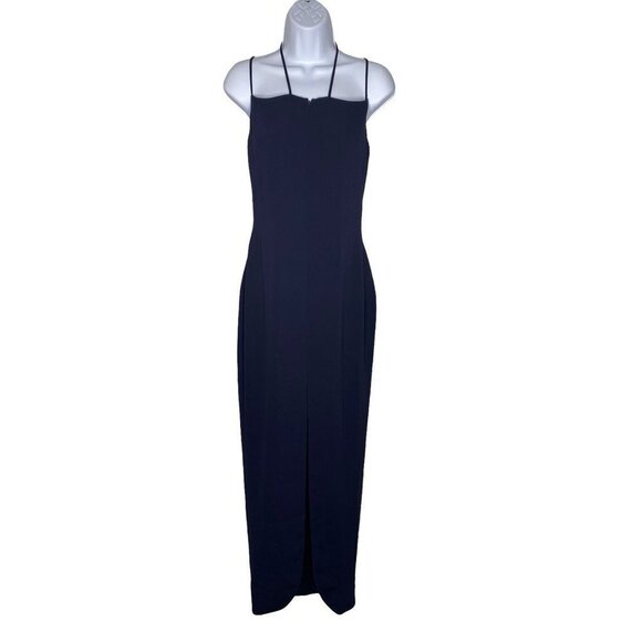 Olga Pastyrnak Womens Gown Dress Blue Backless Sleeveless Spaghetti Strap‎ 2 New - Picture 1 of 10